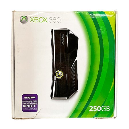 Console Xbox 360 Slim 250GB Black Piano - Microsoft