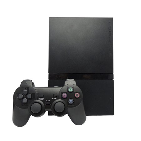 Console PlayStation 2 Slim Preto (DESBLOQUEADO 1.44) - Sony