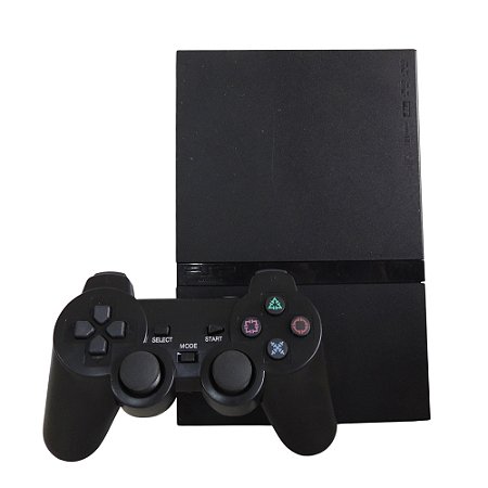 Console PlayStation 2 Slim Preto - Sony (Desbloqueado 1.99)