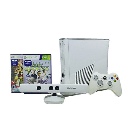Console Xbox 360 Slim 4GB Branco - Microsoft
