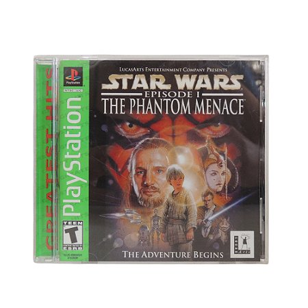 Jogo Star Wars: Episode I The Phantom Menace - PS1 (Greatest Hits)