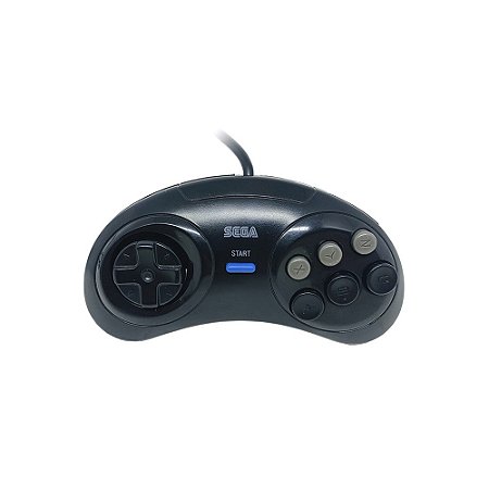 Controle Mega Drive 3 Preto - Tec Toy