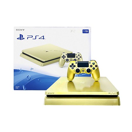 Console PlayStation 4 Slim 1TB Dourado - Sony