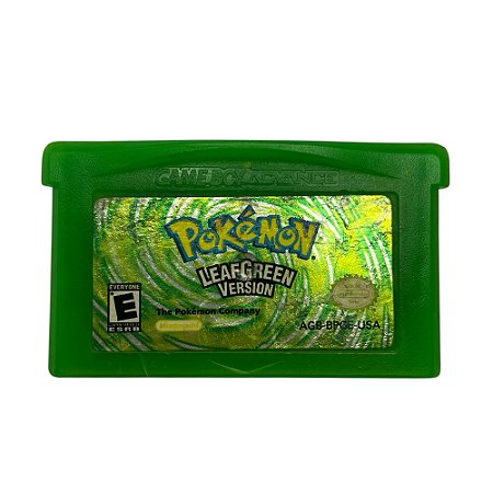 Jogo Pokémon Leaf Green Version - GBA Game Boy Advance