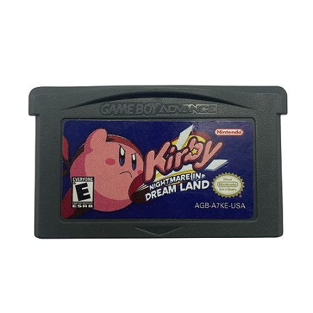 Jogo Kirby Nightmare in Dream land - GBA - Game Boy Advance