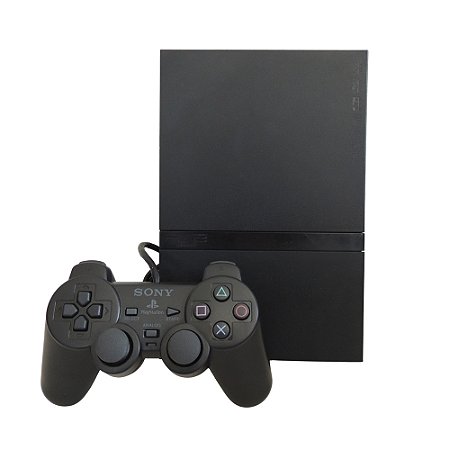 Console PlayStation 2 Slim Preto - Sony (Desbloqueado 1.40)