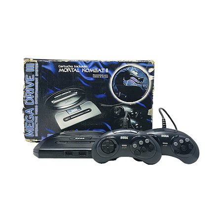 Console Mega Drive 2 (Edição Mortal Kombat II) - Sega