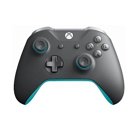 Controle Microsoft Grooby Cinza e Azul - Xbox One S