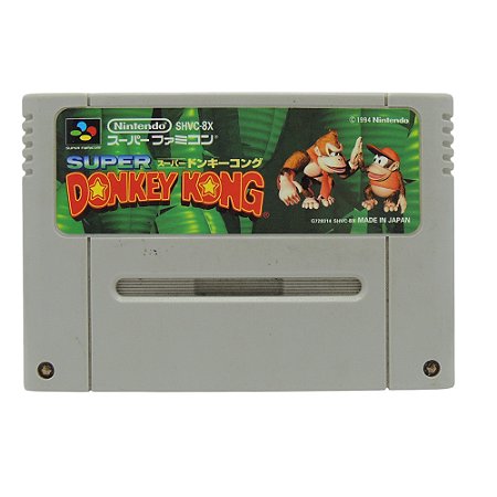 Jogo Donkey Kong Country - SNES (Japonês)
