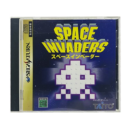 Jogo Space Invaders - Sega Saturn (Japonês)