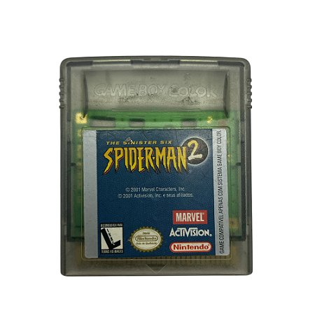 Jogo Spider-Man 2: The Sinister Six - GBC