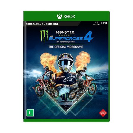 Jogo Monster Energy Supercross - The Official Videogame 4 - Xbox Series X e Xbox One (LACRADO)