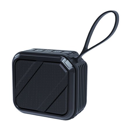 Caixa de Som Portátil Bright C02, 5W, Bluetooth, Resistente à água, IPX6, Preta (LACRADO)
