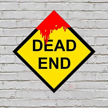 Placa de Parede Decorativa: Dead End