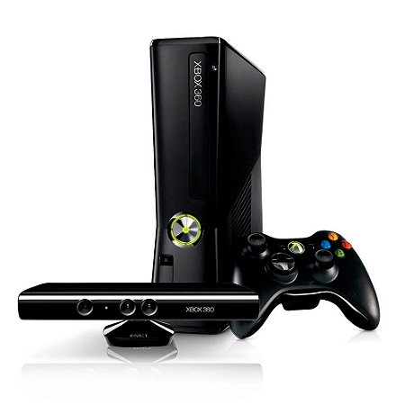 Console Xbox 360 Slim 4GB Com Kinect - Microsoft