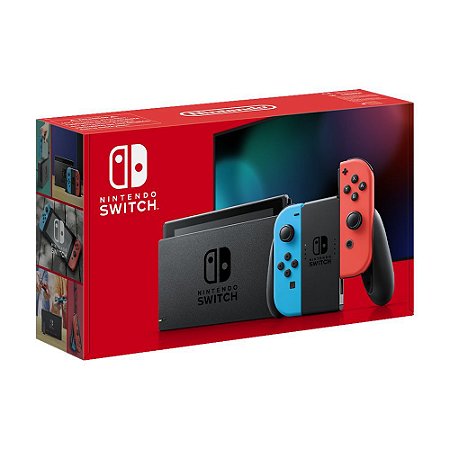 Console Nintendo Switch Azul/Vermelho - Nintendo (LACRADO)