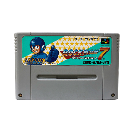 Jogo Mega Man 7 - SNES (Japonês)