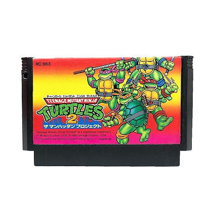 Jogo Teenage Mutant Ninja Turtles II: The Arcade Game - NES (Japonês)