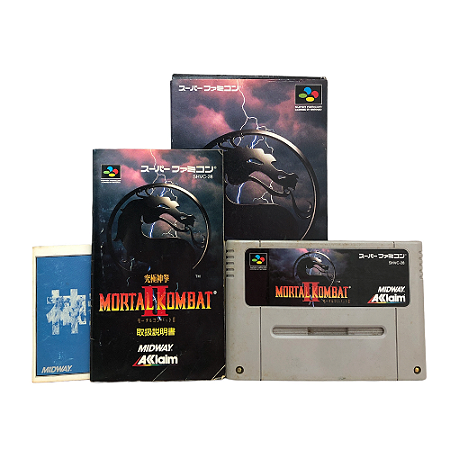 Jogo Mortal Kombat II - SNES (Japonês)