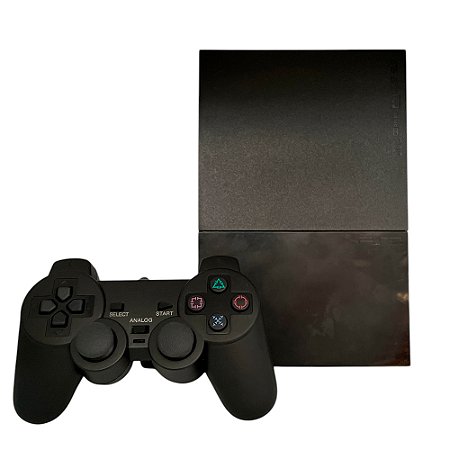 Console PlayStation 2 Slim Preto - Sony (Desbloqueado)