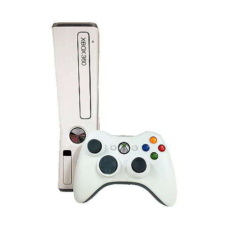 Console Xbox 360 Branco 4 Gb Desbloqueado + 3 Jogos Gravados