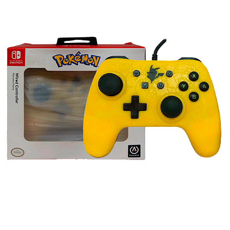 Controle Switch com fio (Pikachu Silhouette Edition) - PowerA