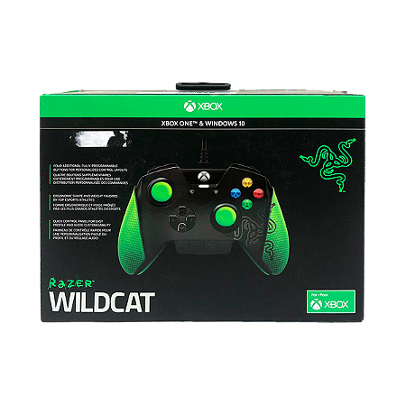 Controle com fio Wildcat, PC e Xbox One - Razer