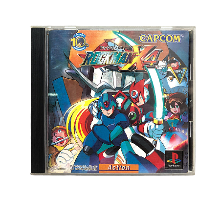 Jogo Mega Man X4 - PS1 (Japonês)