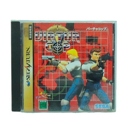 Jogo Virtua Cop - Sega Saturn (Japonês)