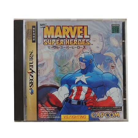 Jogo Marvel Super Heroes - Sega Saturn (Japonês)