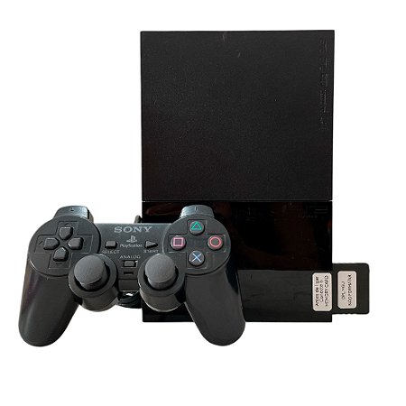 Console PlayStation 2 Slim Preto 500GB - Sony (OPL - 140 jogos)