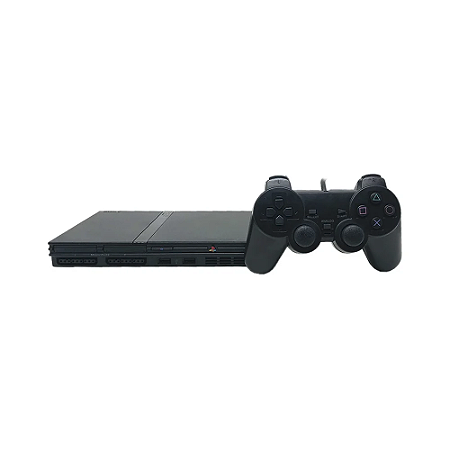 Console PlayStation 2 Slim Preto - Sony - MeuGameUsado