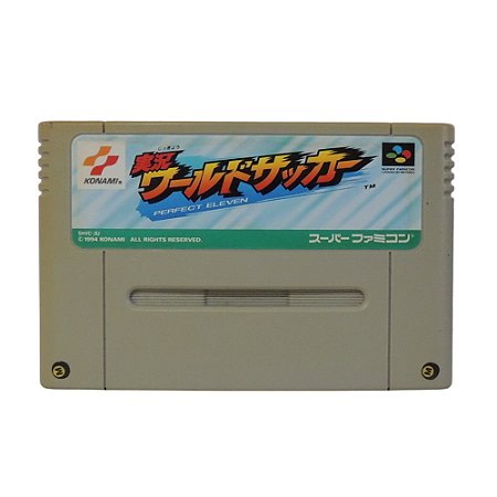 Jogo Jikkyou World Soccer: Perfect Eleven - SNES (Japonês)