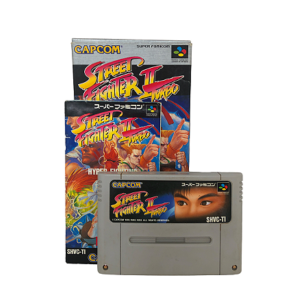 Jogo Street Fighter II Turbo - SNES (Japonês)