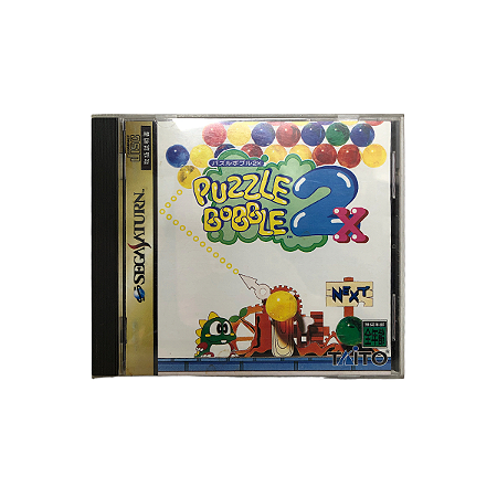 Jogo Puzzle Bobble 2X - Sega Saturn (Japonês)