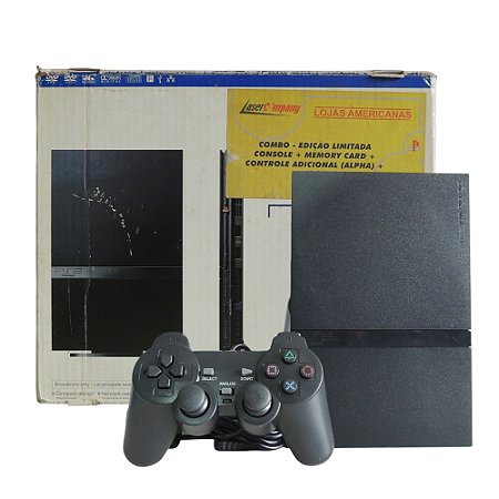 Console PlayStation 2 Slim Preto - Sony (Americano)