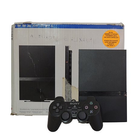 Console PlayStation 2 Slim Preto - Sony (Americano)