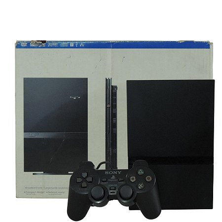 Console PlayStation 2 Slim Preto - Sony (Americano)