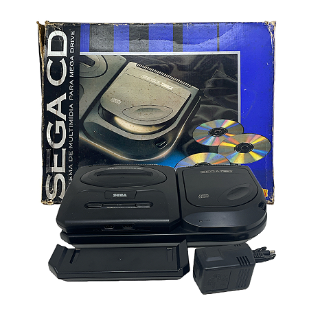 Console Mega Drive 3 + Adaptador SEGA CD - Sega
