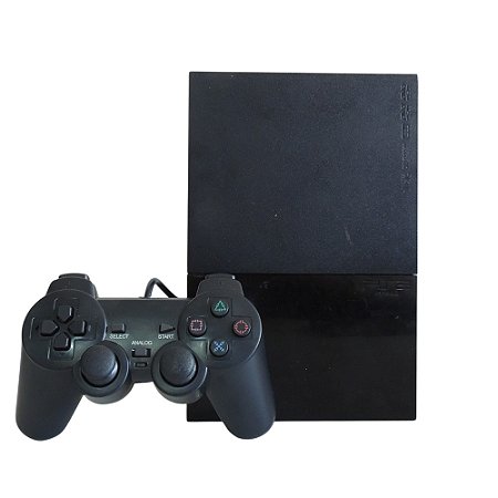 Console PlayStation 2 Slim Preto - Sony (Desbloqueado 1.93)