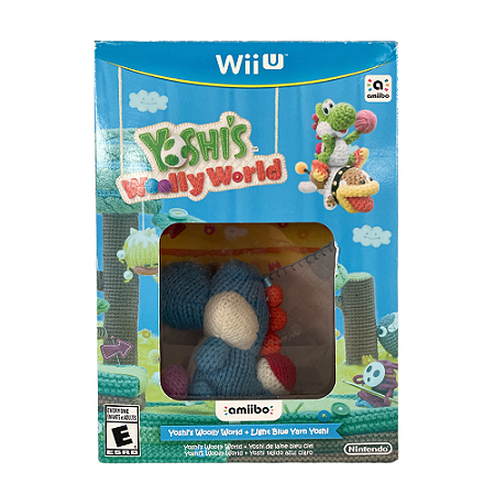 Jogo Yoshi's Wooly World + Light Blue Yarn Yoshi (Bundle) - Wii U