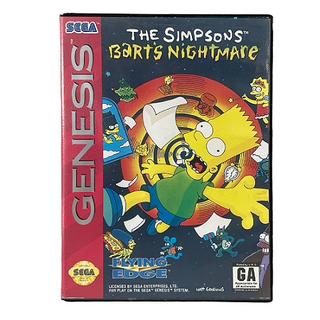 Jogo The Simpsons: Bart's Nightmare - Mega Drive
