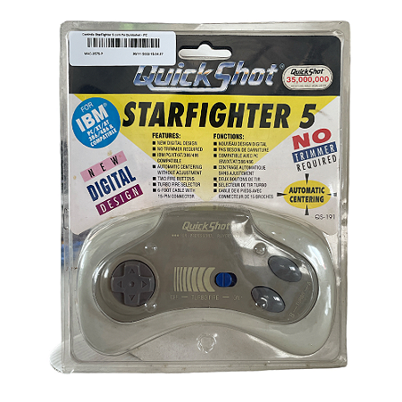 Controle StarFighter 5 com fio Quickshot - PC