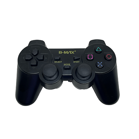 Controle B-MAX Dualshock 2 Sem Fio Preto - PS2
