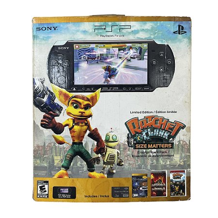 Console PSP PlayStation Portátil 3000 (Ratchet & Clank: Size Matters Edition) (COMPLETO)