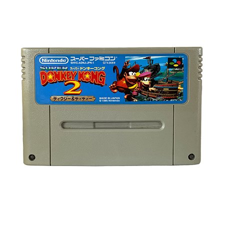 Jogo Super Donkey Kong 2: Dixie & Diddy - SNES (Japonês)