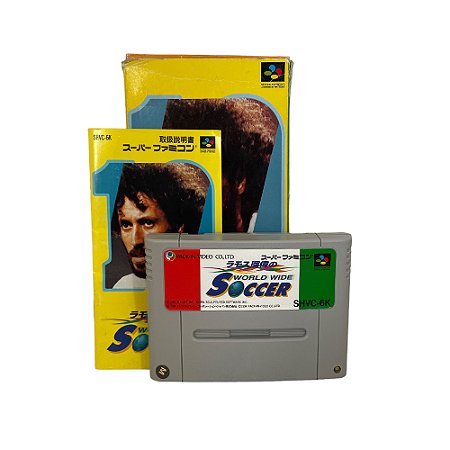 Jogo Ramos Ruy no World Wide Soccer - SNES (Japonês)