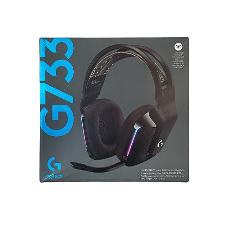 Headset Gamer Sem Fio Logitech G733 7.1 Dolby Surround RGB LIGHTSYNC Blue VOICE - PC