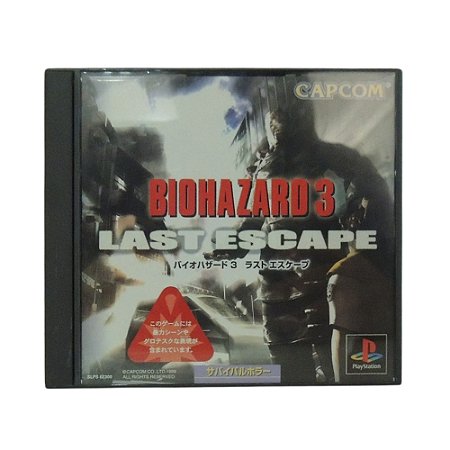 Jogo BioHazard 3: Last Escape - PS1 (Japonês)