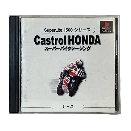 Jogo Castrol Honda Superbike Racing (SuperLite 1500 Series) - PS1 (Japonês)